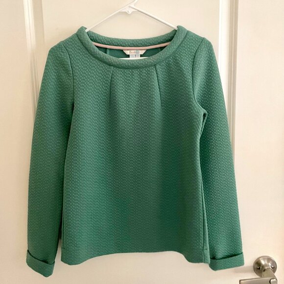 Boden Women's Long Sleeve Green Shirt, US 2 - Picture 1 of 9